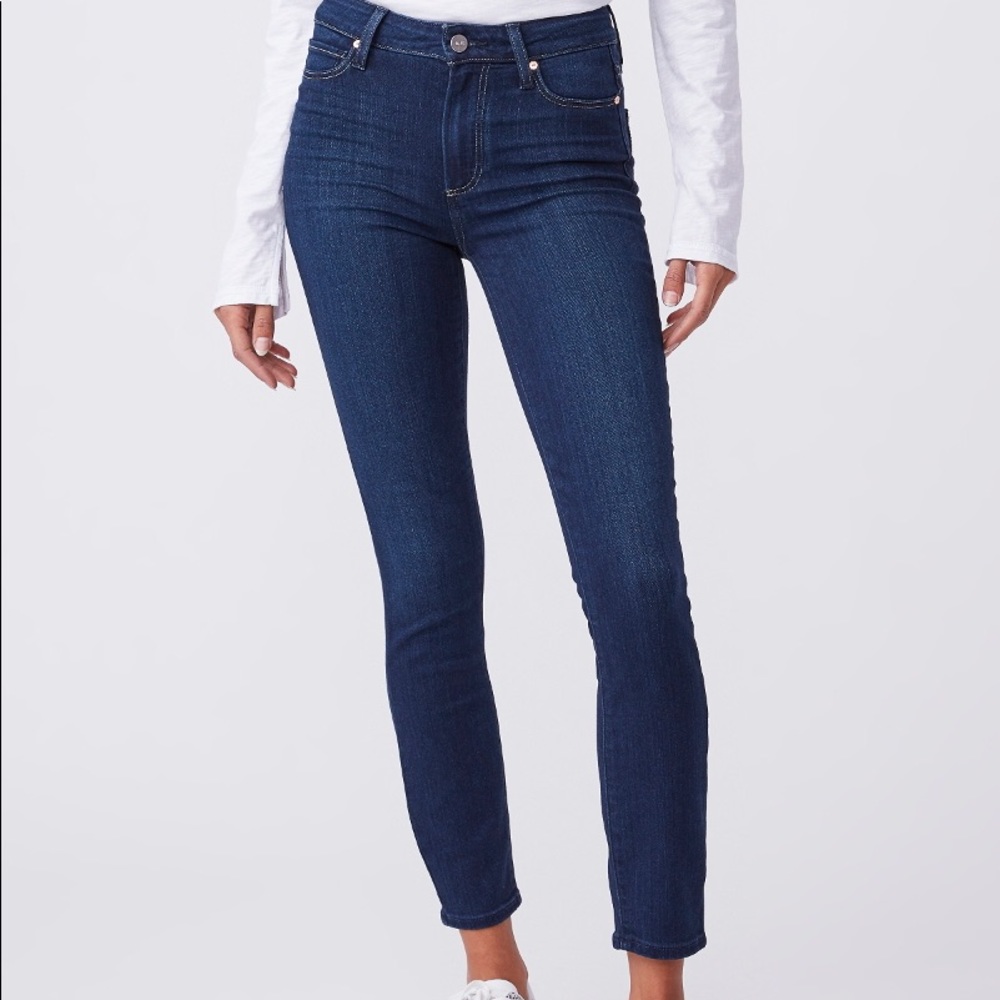 PAIGE Hoxton Ankle Jean in “Famous” size 28